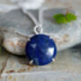 Natural Lapis Lazuli Necklace In Sterling Silver, thumbnail 1 of 3