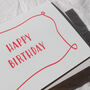 Red Happy Birthday Card, thumbnail 4 of 8