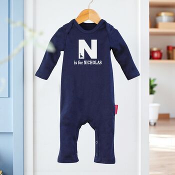 Personalised Alphabet Babygrow, 3 of 10