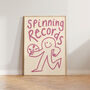 Spinning Records Doodle Music Vinyl Wall Art Print, thumbnail 6 of 11