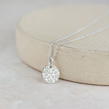 Sterling Silver Dinky Leopard Print Pendant Light, 3 of 3