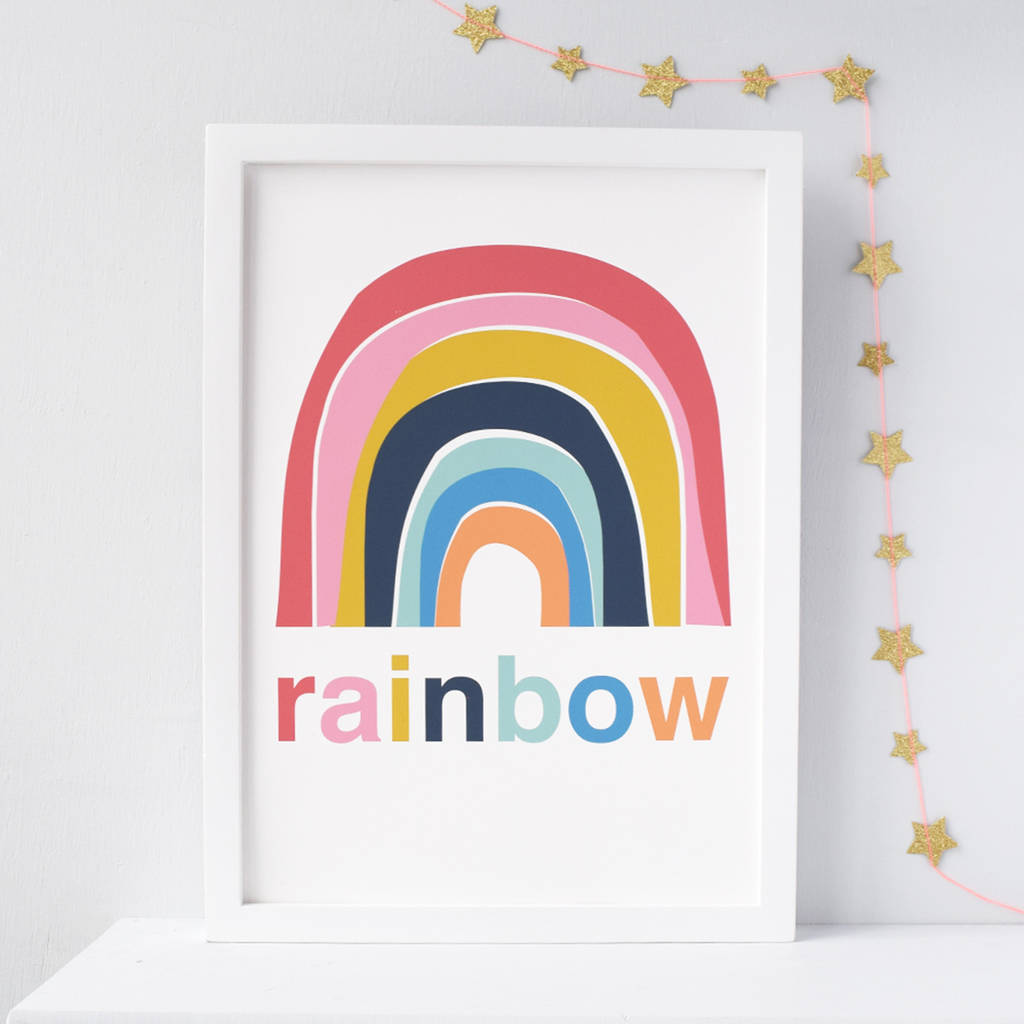 Rainbow Nursery Print, 1 of 2