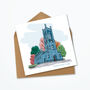 Personalised Bombed Out Church Card, Liverpool Skyline, thumbnail 3 of 4