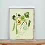 Vegetable Eat Your Green Art Print, thumbnail 1 of 3