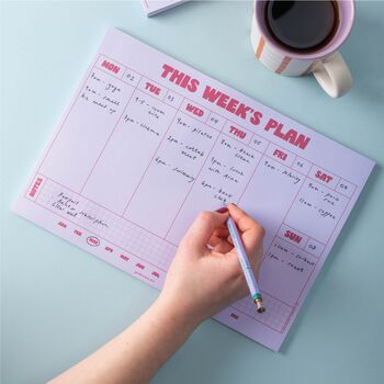 A4 Weekly Planner Pad | Lilac And Plum, 2 of 5