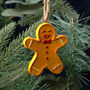 Christmas Gingerbread Man Ceramic Decoration, thumbnail 1 of 4