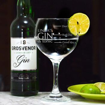 Personalised Gin Balloon Glass Mood Two, 2 of 2
