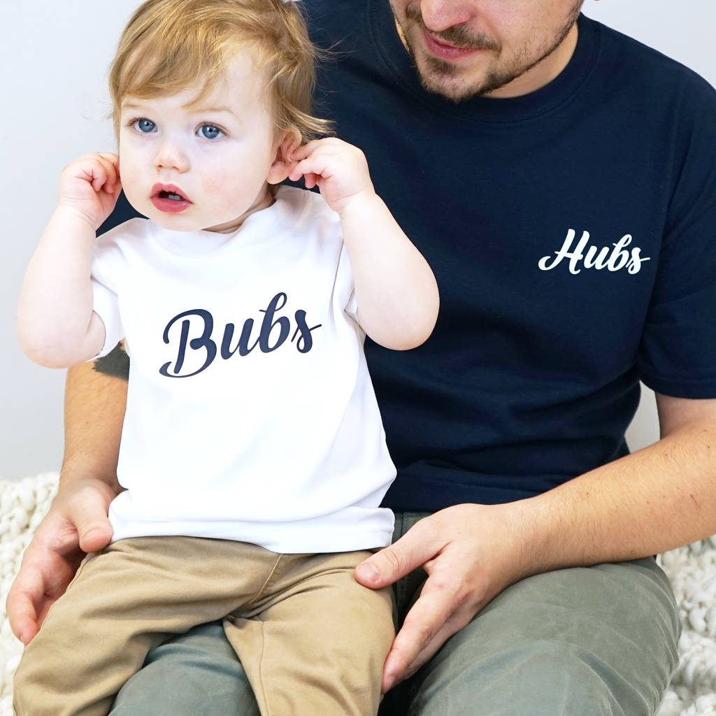 Hubs And Bubs Tshirt Set, 1 of 3