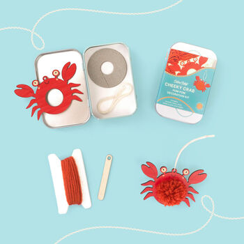 Make Your Own Pom Pom Crab Decoration Kit, 3 of 5