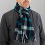 Merino Lambswool Check Scarf Collection, thumbnail 8 of 12