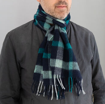 Merino Lambswool Check Scarf Collection, 8 of 12