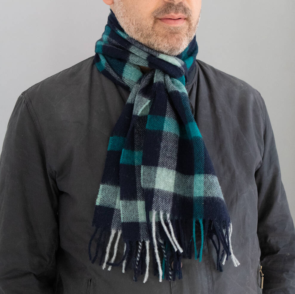 Merino Lambswool Check Scarf Collection By Lily&Kirkby