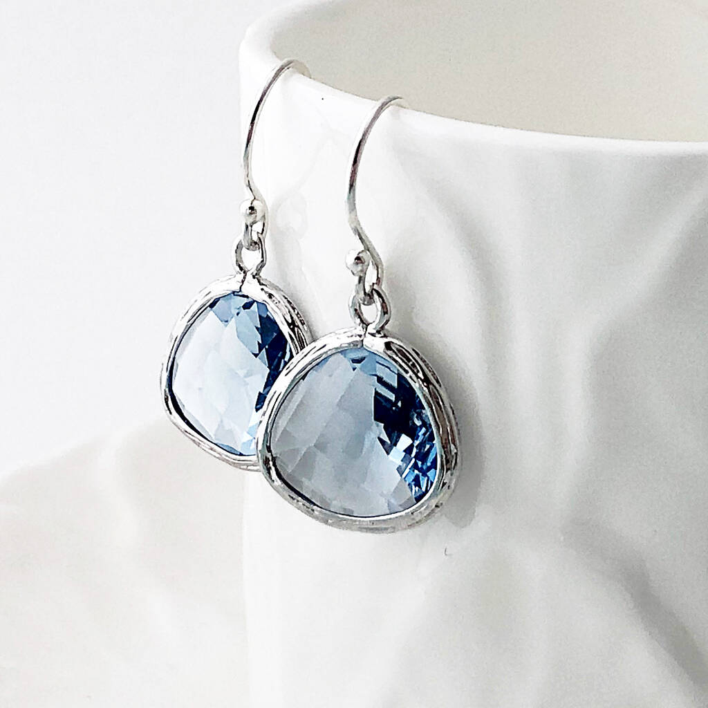 Sapphire Drop Earrings By Sophie Jones Jewellery