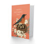 Floral Bird Nest With Chicks Baby Birds Mother's Day Card, thumbnail 2 of 6