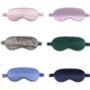 Black Colour Mulberry Silk Eye Mask, thumbnail 2 of 3
