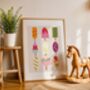 Colourful Ice Lolly Art Print, thumbnail 2 of 5