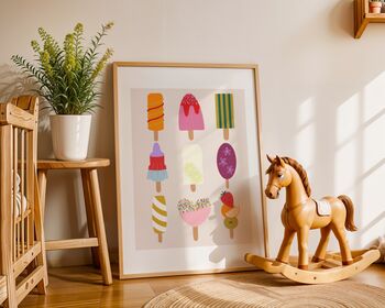 Colourful Ice Lolly Art Print, 2 of 5