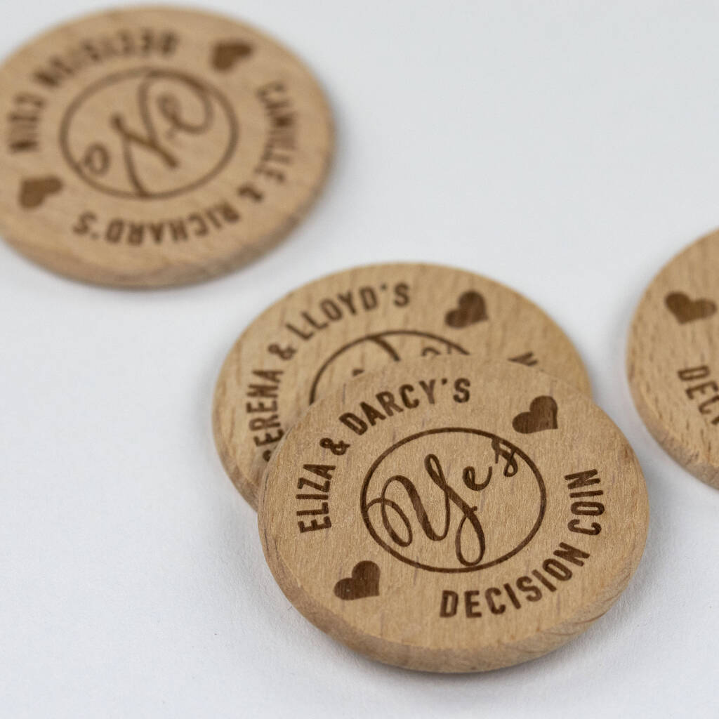 Couples Decision Coin By Oh So Cherished | notonthehighstreet.com