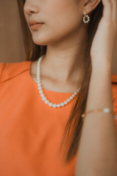 'Ligaya' Happiness Graduated Pearl Necklace, 7 of 12