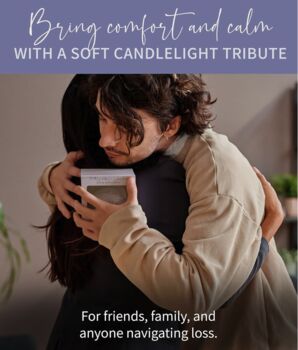 Feather Filled Glass Memorial Tea Light Holder, 9 of 9