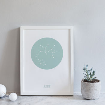 A4 Personalised Zodiac Constellation Prints, 3 of 7