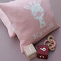 Personalised Knitted Giraffe Cushion, thumbnail 7 of 12