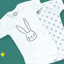 Star Print Newborn Baby Clothes Starter Set, thumbnail 2 of 5