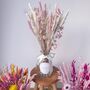 Pink Dried Flower Arrangement Vase Gift For Sister, thumbnail 4 of 4
