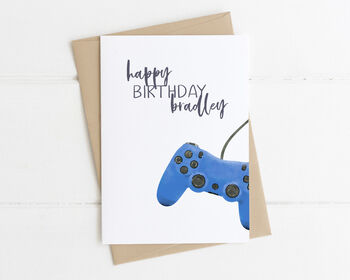 Personalised Adult Birthday Card Gaming, 5 of 6