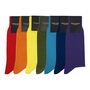 Rainbow Seven Pair Men's Socks Set, thumbnail 1 of 9