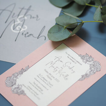Flora Classic Wedding And Event Invitation Cards, 3 of 12