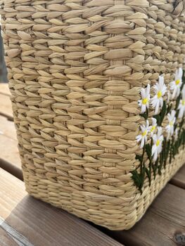 Hand Woven Eco Friendly Seagrass Basket With Handles, 7 of 10