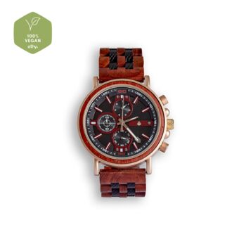 The Redwood: Handmade Chronograph Wood Watch For Men, 3 of 8