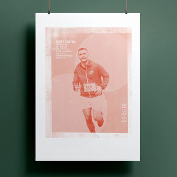 Personalised Running Poster Gift, 4 of 8