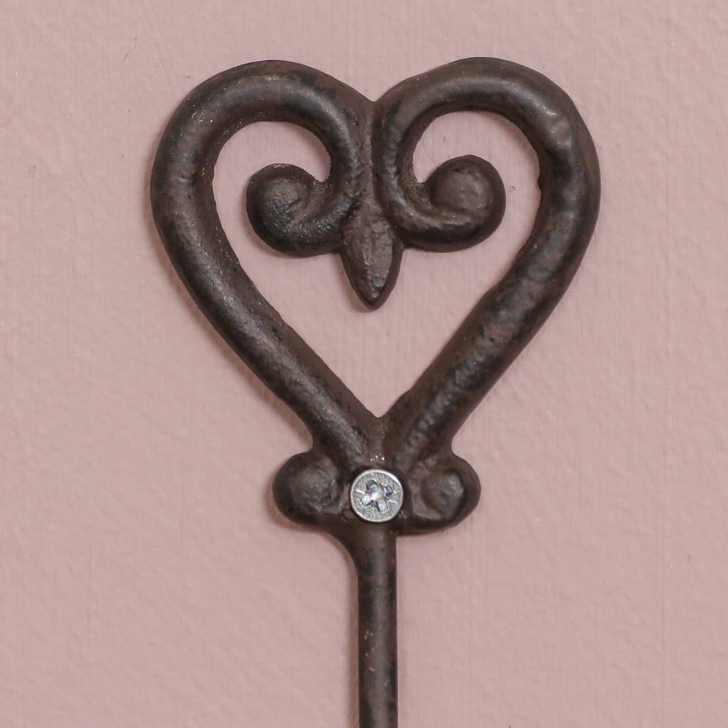 cast iron heart hook by dibor