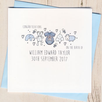 Personalised New Baby Congratulations Card, 2 of 2