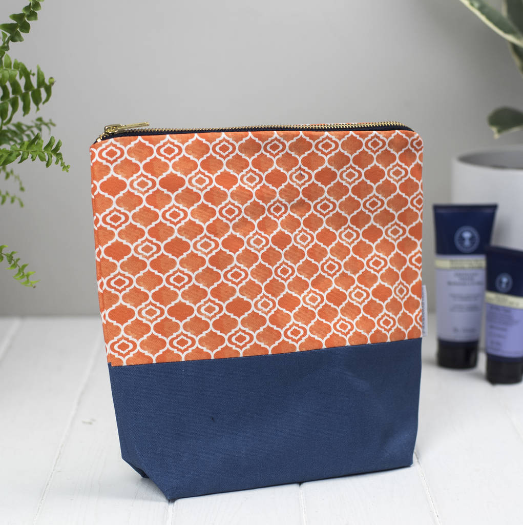 Alta Large Wash Bag, Tall Toiletry Bag By Grace & Favour Home