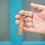 Personalised Leather Tag Keyring, thumbnail 1 of 9