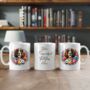 Personalised Springer Spaniel Summer Floral Dog Wreath Gift Keepsake Mug, thumbnail 2 of 2