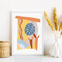 Tropical Leaf Abstract Desertum Print, thumbnail 1 of 8