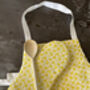 Sunshine Yellow Daffodil Cotton Linen Single Oven Mitt, thumbnail 2 of 3