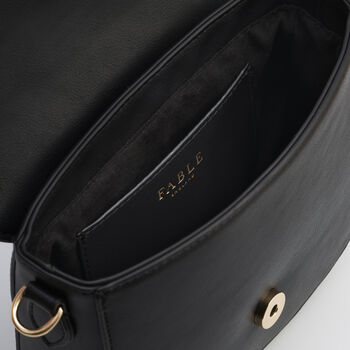 Beth Saddle Crossbody In Black, 8 of 9