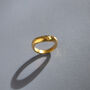 Molten Textured Gold Waterproof Ring, thumbnail 3 of 5