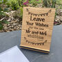 Personalised Leave Your Wishes Wedding Sign Guest Sign Book, thumbnail 2 of 2