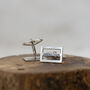 Sterling Silver Personalised Name Cufflinks, thumbnail 2 of 4