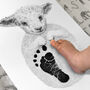 Personalised Baby Lamb Footprint Kit, thumbnail 5 of 5