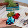 Pack Of Three Felt Two Tone Flower Brooch, thumbnail 1 of 2