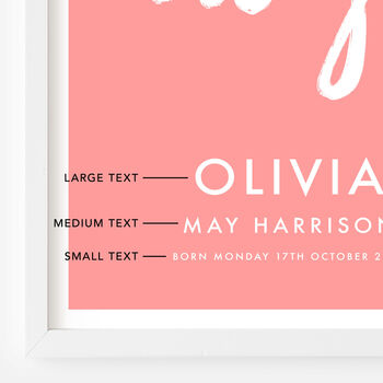 Personalised Name Print With Handwritten You Are Magic, 3 of 10