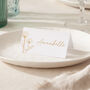 Floral Line Drawing Foiled Wedding Place Settings, thumbnail 1 of 2