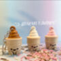 Cute Ice Cream Fidget Clicker Keychain | Desktop Mechanical Switch Bag Charm | Calming Sensory Office Desk Accessory Sweet Treat, thumbnail 6 of 6
